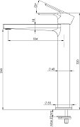 Смеситель для раковины Mariani Kali A00398KL12 хром